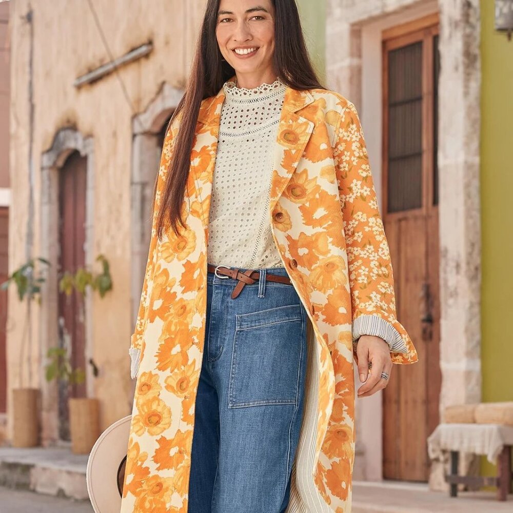 Freesia Marvel Topper--Long Blazer, Petite Small NWT